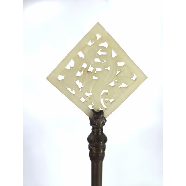 19th Century Chinese Famille Verte Porcelain Ginger Jar Lamp Converted to a Lamp With Hardstone Finial For Sale - Image 10 of 13