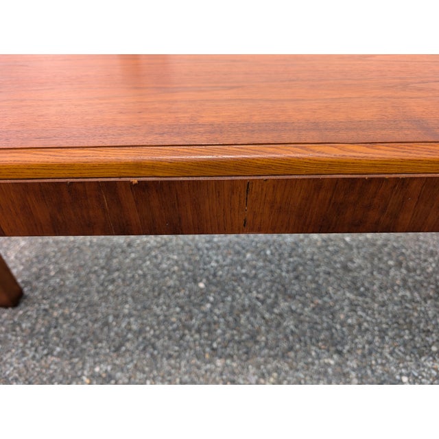 Mid Century Wall Console Walnut Table by Lane For Sale - Image 11 of 14