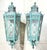 1980s Large Pair of Handcrafted Wall-Mounted Solid Brass Lanterns / Sconces For Sale - Image 5 of 18