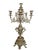 Antique Italian Brass Mantle Clock and Double Candelabra Set - 3 Pieces For Sale - Image 10 of 12
