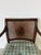 Brown Vintage Hollywood Regency Faux Grain Painted Armchair With Cane Back & Upholstered Seat For Sale - Image 8 of 12