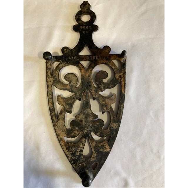 Early 20th Century Griswold Cast Iron Trivet With Ornate Scrollwork For Sale - Image 10 of 12