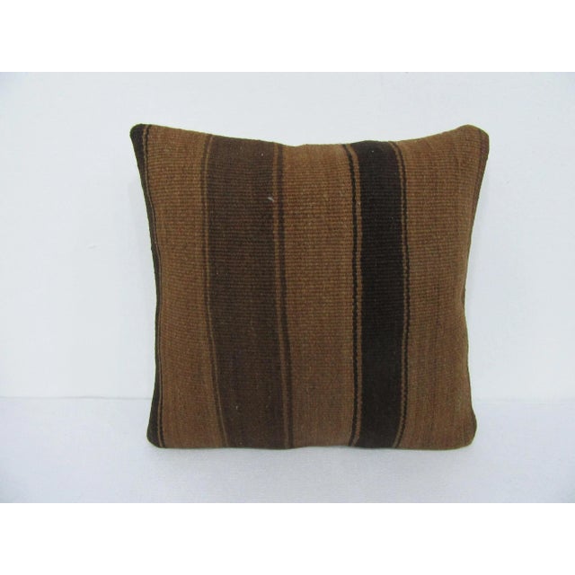 Brown Natural Kilim Pillow Cover For Sale - Image 4 of 4