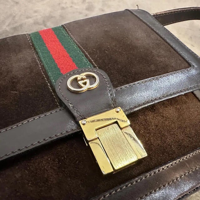 Italian 1970s Iconic Gucci Men's Bag For Sale - Image 3 of 12