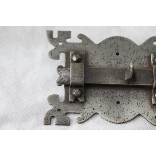 Wrought Iron Door Lock, 1950s For Sale - Image 6 of 18