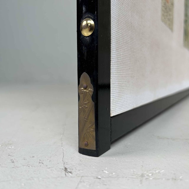 Decorative Japanese Folding Screen, 1980s For Sale - Image 13 of 18