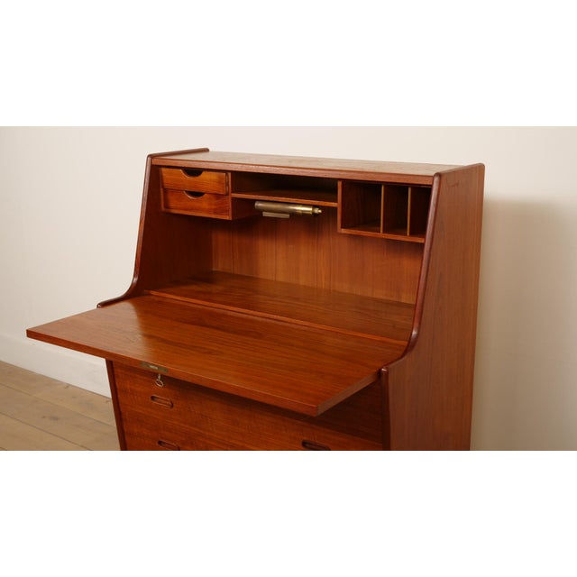 Vintage Teak Secretaire by Arne Wahl Iversen For Sale - Image 14 of 18