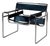 Bauhaus Wassily Chair in Leather by Marcel Breuer for Gavina, 1960s For Sale