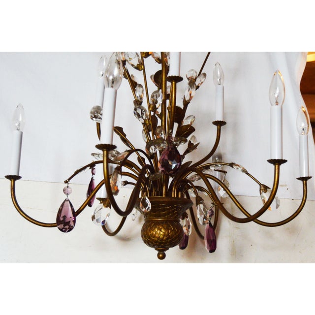 Vintage Italian Chandelier For Sale - Image 5 of 5