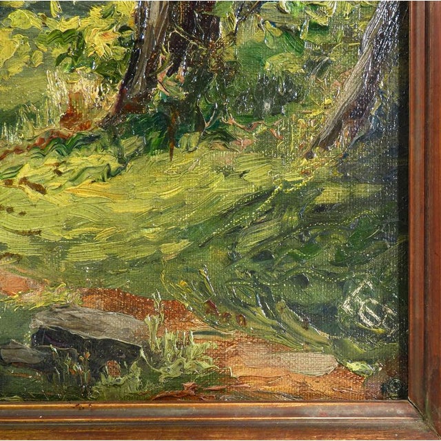 Landscape, Early 20th Century, Oil Painting on Canvas For Sale - Image 10 of 12