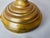 Art Nouveau Whiplash Curve Brass Tulip and Green Glass Table Lamp, 1950s For Sale - Image 12 of 14