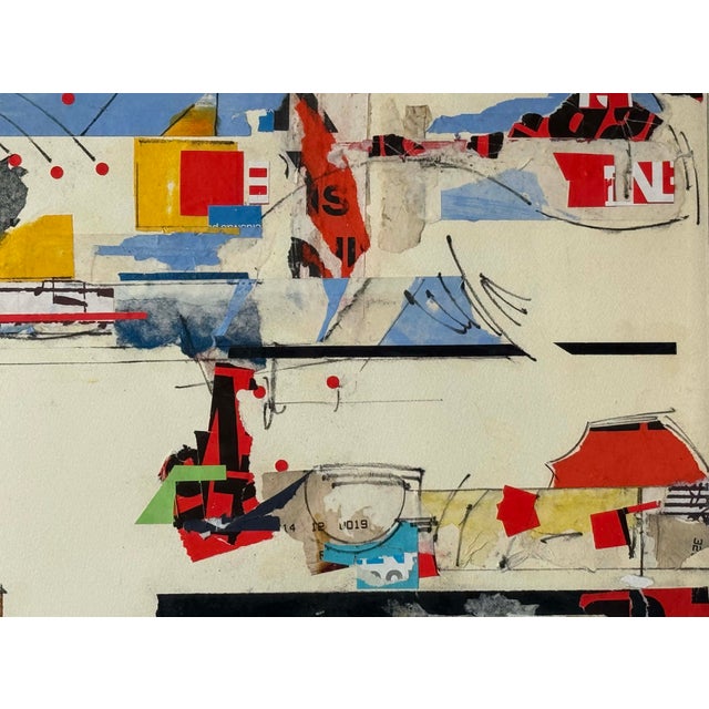 Paper Sam Middleton, Untitled, Drawing Collage and Mixed Media on Paper For Sale - Image 7 of 9