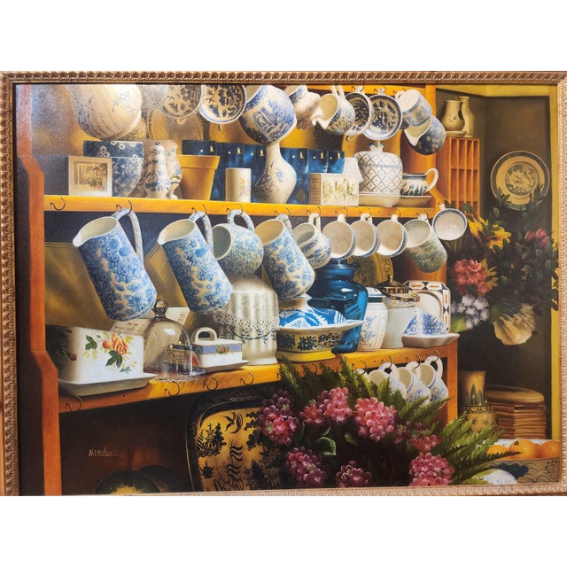 Realism 1990s Stunning Photo Realism Original Still Life Oil Painting For Sale - Image 3 of 9