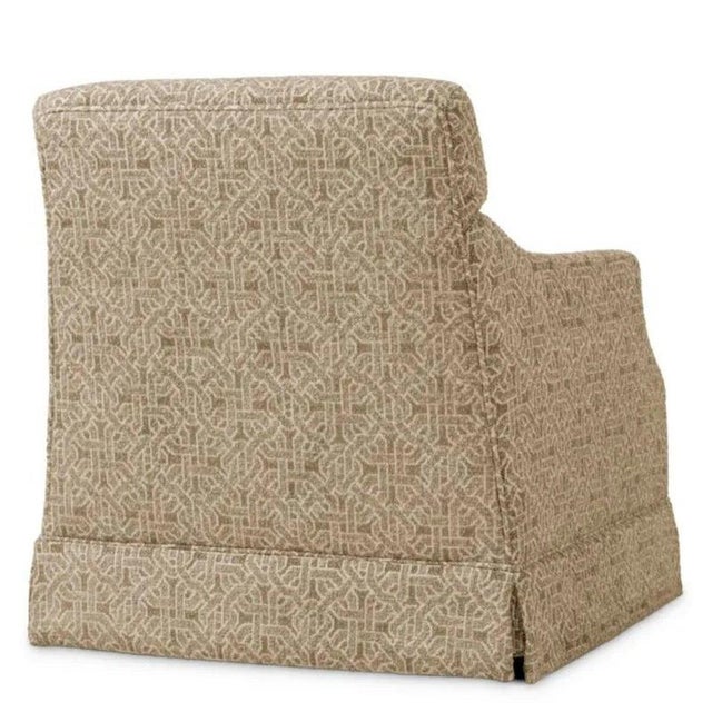 Beige Jacquard Lounge Chairs, Set of 2 For Sale - Image 6 of 12