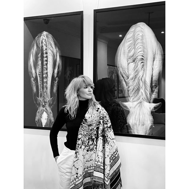 Minimalism Contemporary Black and White Horse Portrait Photograph For Sale - Image 3 of 4