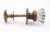 Traditional Vintage Fluted Glass Closet Door Knob Set For Sale - Image 3 of 5