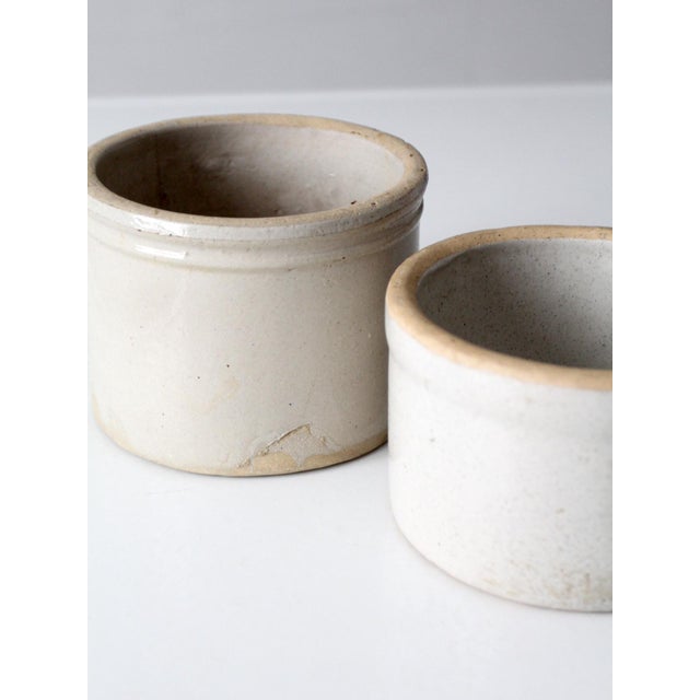 Antique Stoneware Kitchen Crocks Pair For Sale - Image 12 of 12