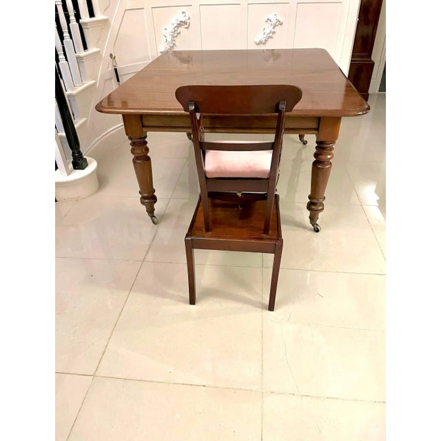 Antique William IV Mahogany Child’s Armchair and Stand For Sale - Image 16 of 18