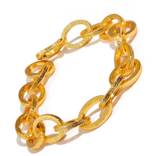 Bold Links Gold Chunky Adjustable Bracelet For Sale In Miami - Image 6 of 9