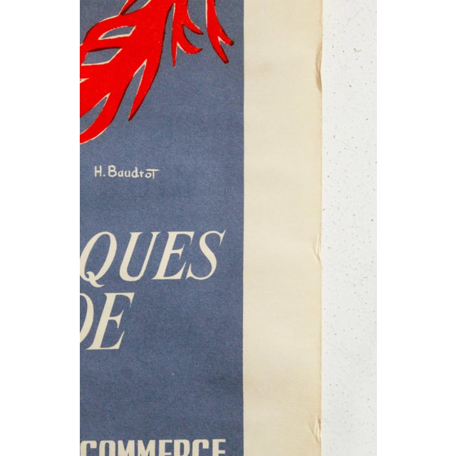 1950s 1951 French Exhibition Poster, Histoire De Paris, H. Baudtot For Sale - Image 5 of 5