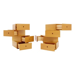 Small Sculptural Swivel Chests of Drawers, Spain, 1990s, Set of 2 For Sale