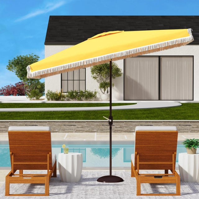 Summer afternoons at Mayfair’s exclusive private member’s club inspired this chic ten foot crank umbrella. Its UV...