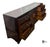 Vintage Hickory White Chinoiserie Style Burl Wood & Lacquer Dresser & Mirror For Sale - Image 10 of 12