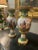 19th Century French Empire Urns. Beautiful pair purchased in France. Age appropriate wear, see detailed photos or message...
