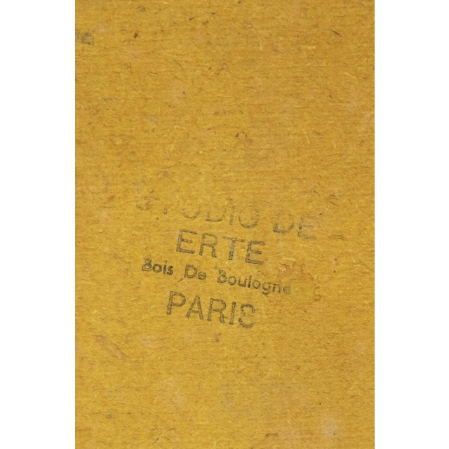 Mid 20th Century Erte' Black Gown For Sale - Image 9 of 10