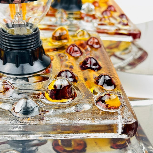 Mid-Century Murano Wall Lamps from Mazzega, Italy 1970, Set of 2 For Sale - Image 12 of 15