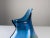 Blue 20th Century Hand Blown Glass Pitcher in Vibrant Blue For Sale - Image 8 of 11