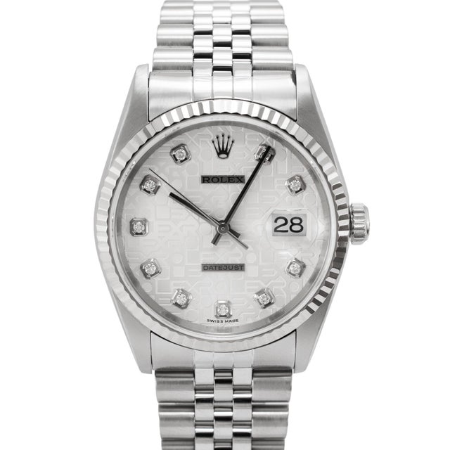 Brand: Rolex Gender: Unisex Metal Type: Stainless Steel & 18K White Gold Length: 7.50 inches Diameter: 36.00 mm Weight:...