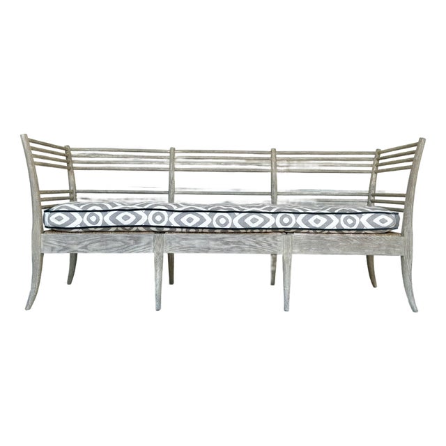 Jonathan Charles Gray Oak Toby’s Sofa For Sale