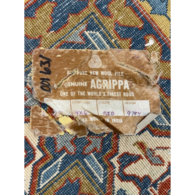 Design Plus Gallery presents a 4ft 1in × 5ft 10in Genuine Agrippa Handwoven Area Rug. Handwoven with all pure wool pile...