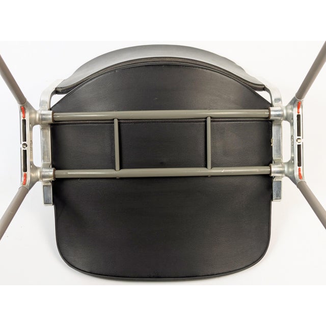 Black Skai and Aluminum DSC 106 Chair by Anonima Castelli from Castelli / Anonima Castelli. 1970s For Sale - Image 10 of 14