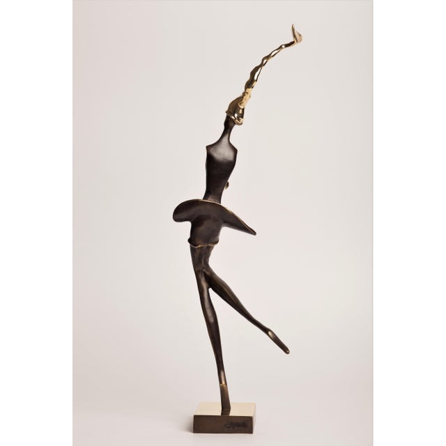 The Muse Contemporary Bronze Sculpture For Sale - Image 4 of 5
