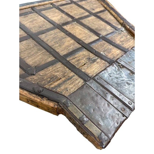 Antique Indian Ox Cart Coffee Table with Hand Forged Iron, 1950s For Sale - Image 6 of 12