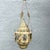 The 3 chains attached are 18” long and the chain to the fixture is 42” This vintage Middle Eastern style pendant lamp...