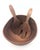 Chestnut 1960s Teak Wood Salad Servers, a Pair For Sale - Image 8 of 10