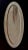 Contemporary Japanese Hand-Turned Wooden Birds Eye Maple Oval Platter With Brass Rivet For Sale - Image 10 of 10