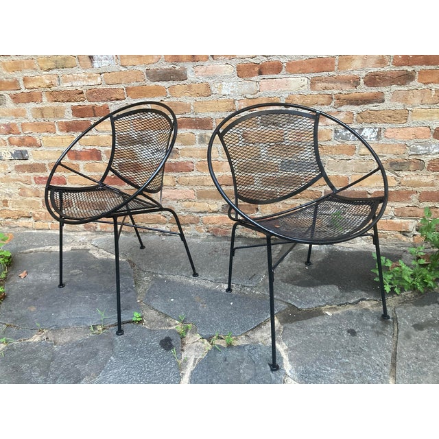 Metal Tempestini for Salterini Radar Hoop Chairs - Set of 4 For Sale - Image 7 of 12