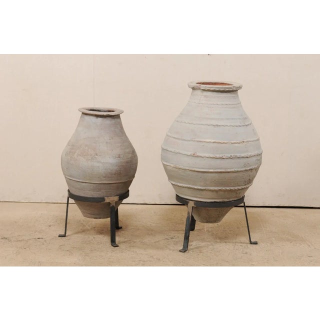 19th Century Pair of 19th Century Vessels on Stands - A Pair For Sale - Image 5 of 11