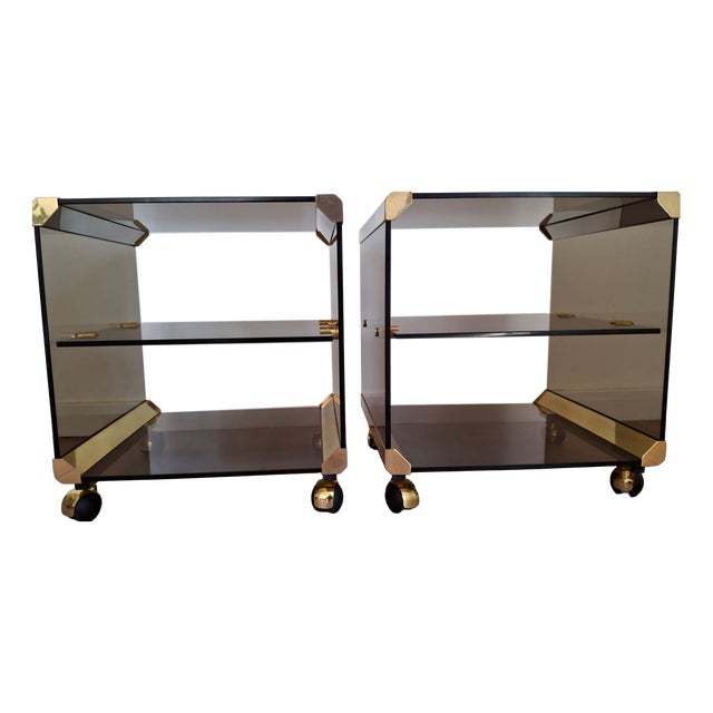 Italian Coffee Tables, 1970s, Set of 2 For Sale