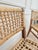 Mid-Century French Woven Abaca and Oak Side Chairs attributed to Adrien Audoux & Frida Minet, 1950s, Set of 2 For Sale - Image 6 of 12