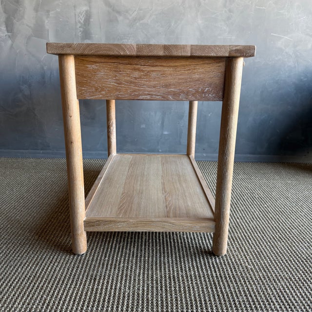 Beige Denmark White Oak Nightstand With Soft Close Drawer - 30" For Sale - Image 8 of 8