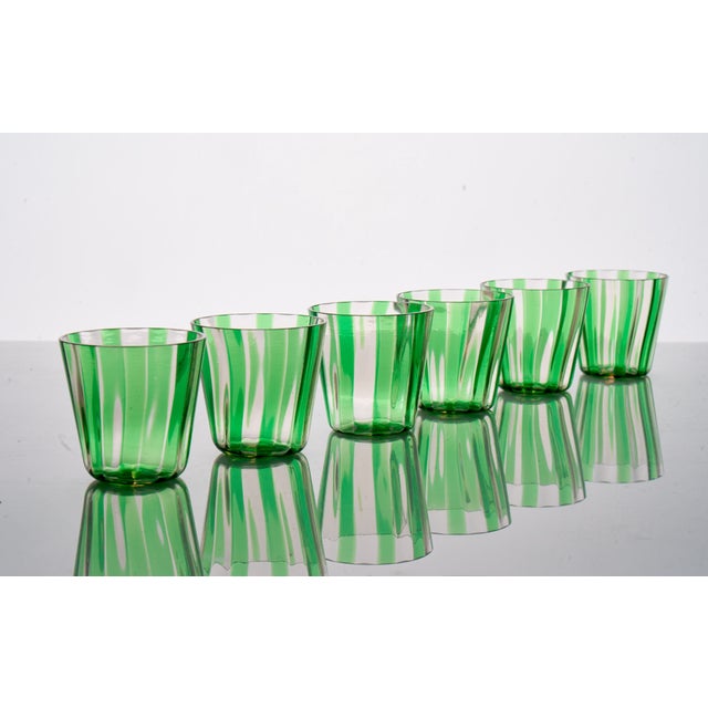 Italian Crystal Glasses by Mariana Iskra, 2004, Set of 6 For Sale - Image 3 of 8