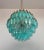 Murano Spherical Murano Style Poliedri Chandelier, 140 Turquoise Poliedri For Sale - Image 4 of 12