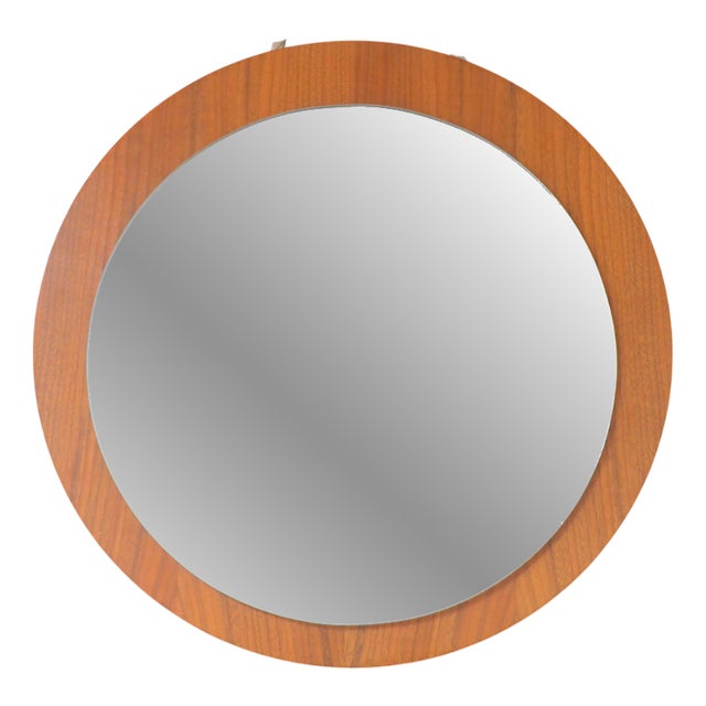 Scandinavian Teak Wall Mirror, 1960s For Sale