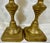 Mid 19th Century Antique Pair of 19th Century Square Based Push-Up Brass Candlesticks From England For Sale - Image 5 of 12