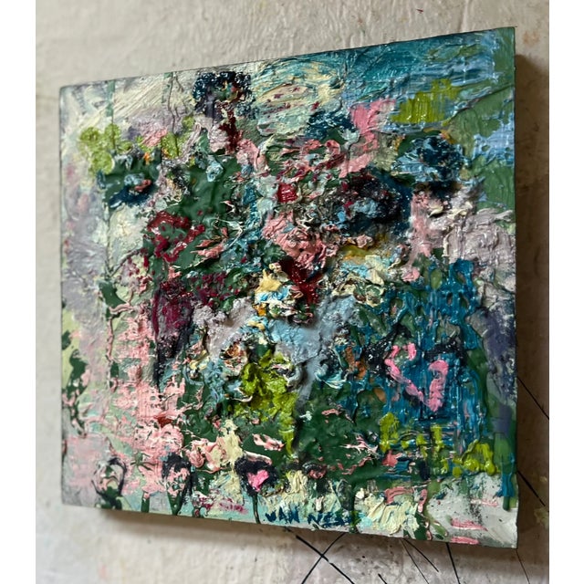 2020s “Small Heart, Big Love”, Original Oil Painting, Abstract Arts, by Van Ness For Sale - Image 5 of 6